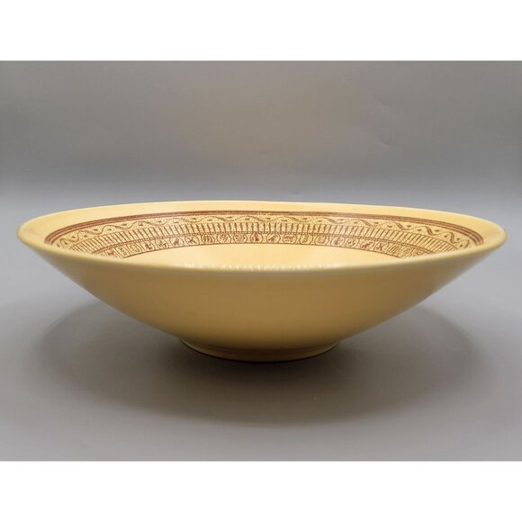 Pharohs Gold Taylor Smith Taylor TST Master Salad and 6 Salad Place Bowls Set - Picture 3 of 11